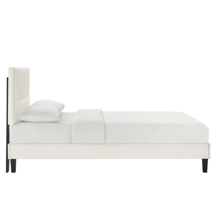 Modway Yasmine Channel Tufted Performance Velvet Platform Bed - Chic Decora