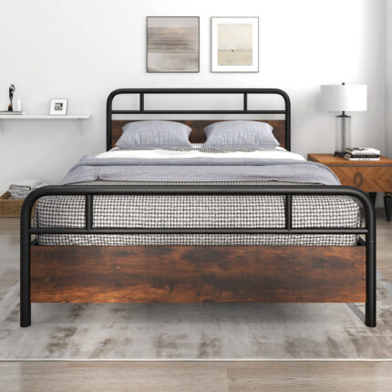 Mohler Metal Open-Frame Bed - Chic Decora