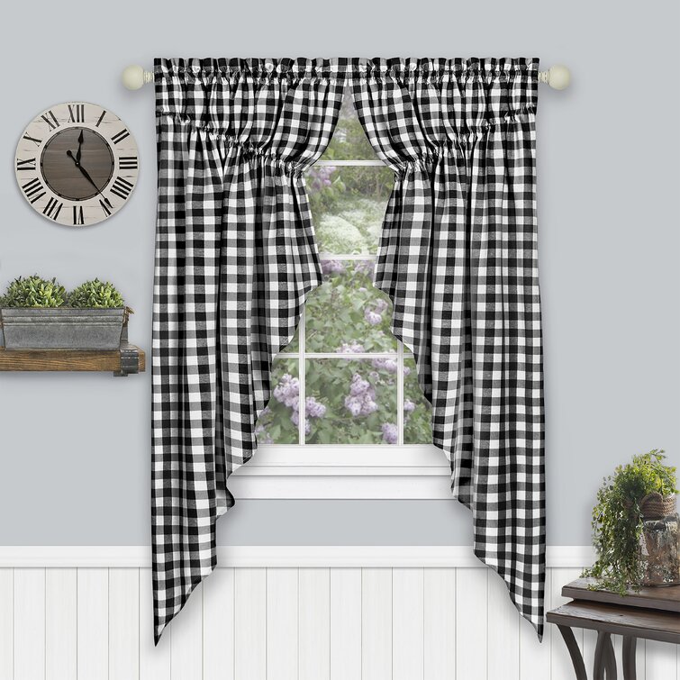 Alvina Polyester Semi Sheer Curtain Pair (Set of 2) - Chic Decora