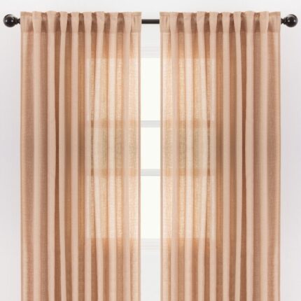 Gerlach Solid Color Blackout Thermal Grommet Curtain Panels Set for Bedroom (Set of 2) - Chic Decora