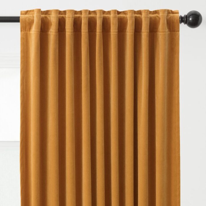 Mondragon Polyester Room Darkening Curtains / Drapes Pair (Set of 2) - Chic Decora