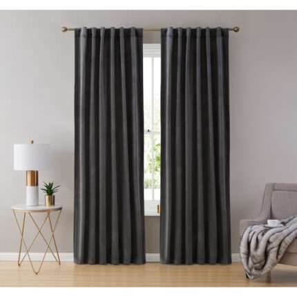 Polyester Blackout Curtain Pair (Set of 2) - Chic Decora