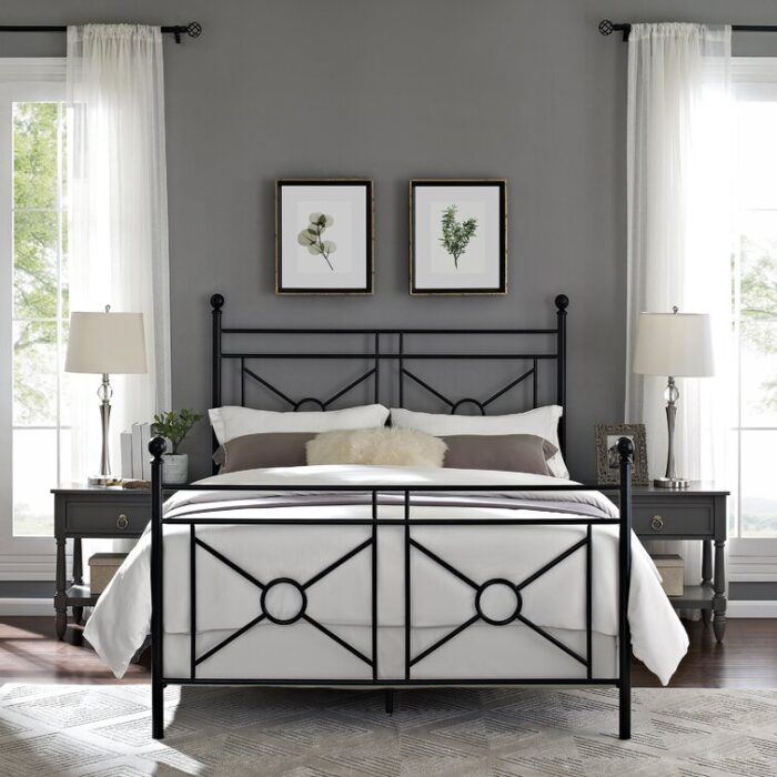 Montgomery Metal Open-Frame Bed - Chic Decora