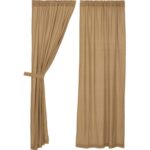 Murtaz Cotton Semi Sheer Curtain Pair (Set of 2) - Chic Decora