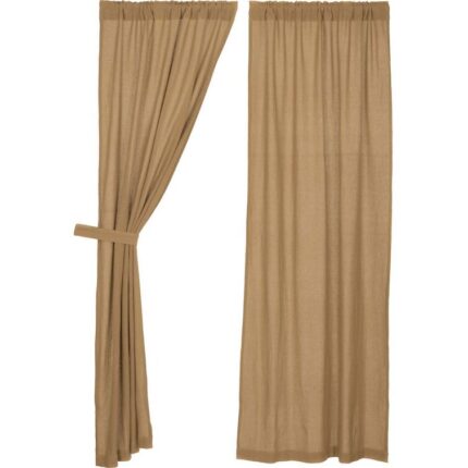 Murtaz Cotton Semi Sheer Curtain Pair (Set of 2) - Chic Decora