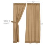 Murtaz Cotton Semi Sheer Curtain Pair (Set of 2) - Chic Decora