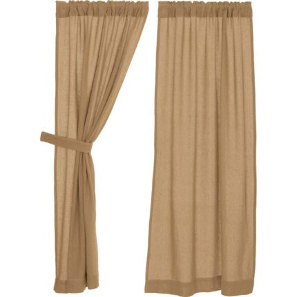 Murtaz Cotton Semi Sheer Curtain Pair (Set of 2) - Chic Decora