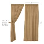 Murtaz Cotton Semi Sheer Curtain Pair (Set of 2) - Chic Decora