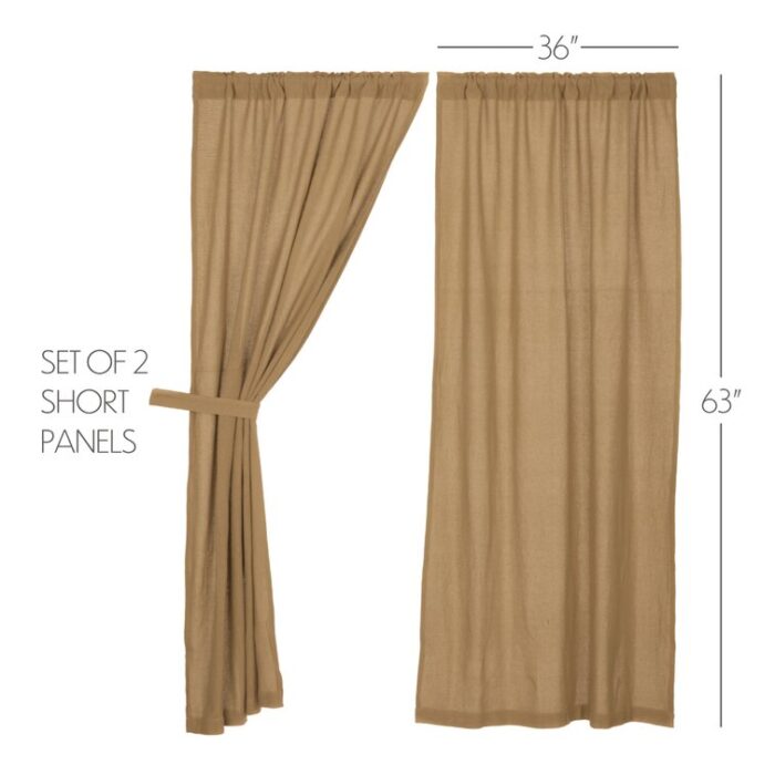 Murtaz Cotton Semi Sheer Curtain Pair (Set of 2) - Chic Decora