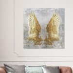 My Golden Wings – Wrapped Canvas Painting on Canvas - Chic Decora