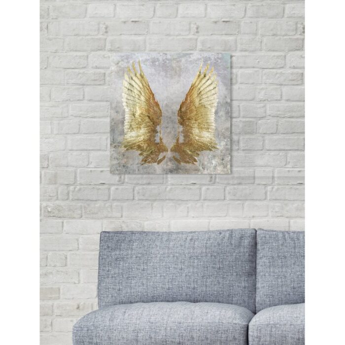 My Golden Wings – Wrapped Canvas Painting on Canvas - Chic Decora