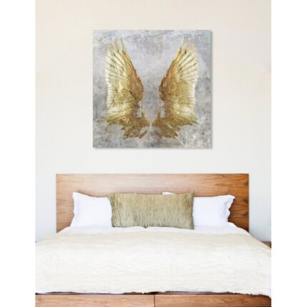 My Golden Wings – Wrapped Canvas Painting on Canvas - Chic Decora