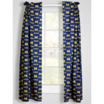 NCAA Polyester Room Darkening Curtain Pair (Set of 2) - Chic Decora