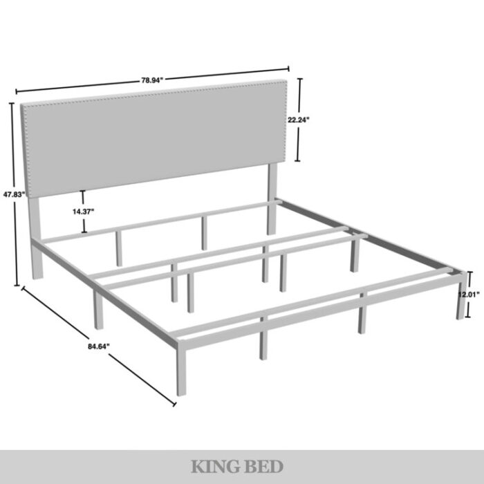 Naftula Upholstered Panel Bed - Chic Decora