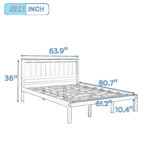 Naheeda Solid Wood Platform Bed - Chic Decora