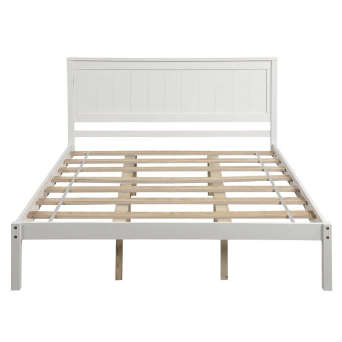 Naheeda Solid Wood Platform Bed - Chic Decora