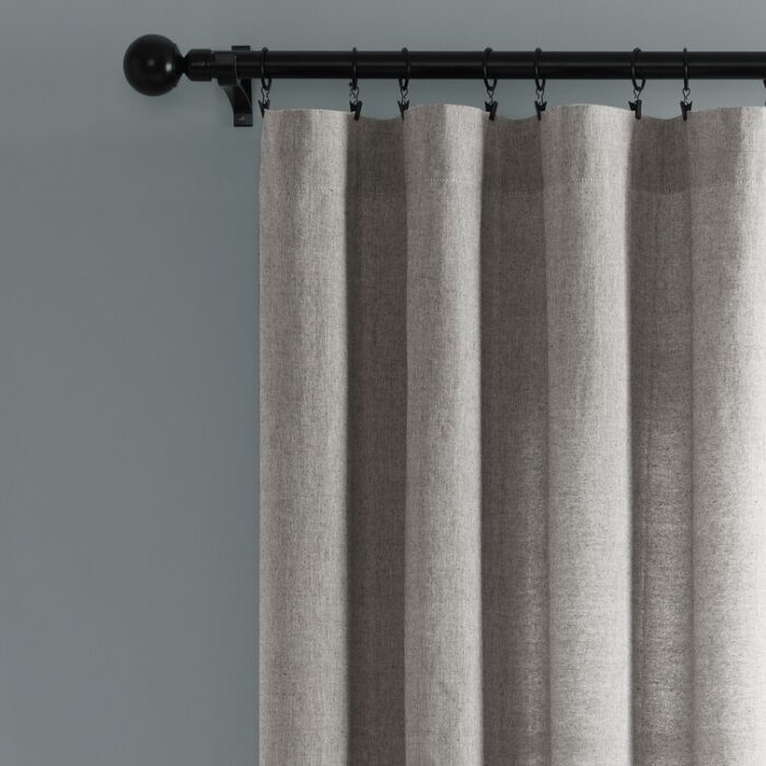 Nantucket Cotton Semi Sheer Curtain Pair (Set of 2) - Chic Decora