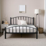 Naoki Metal Slat Headboard Bed - Chic Decora