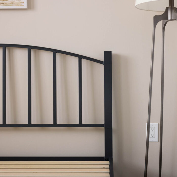 Naoki Metal Slat Headboard Bed - Chic Decora