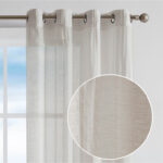 Nautica Cordelia Crushed Sheer Window Curtains (Set of 2) - Chic Decora