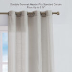 Nautica Cordelia Crushed Sheer Window Curtains (Set of 2) - Chic Decora