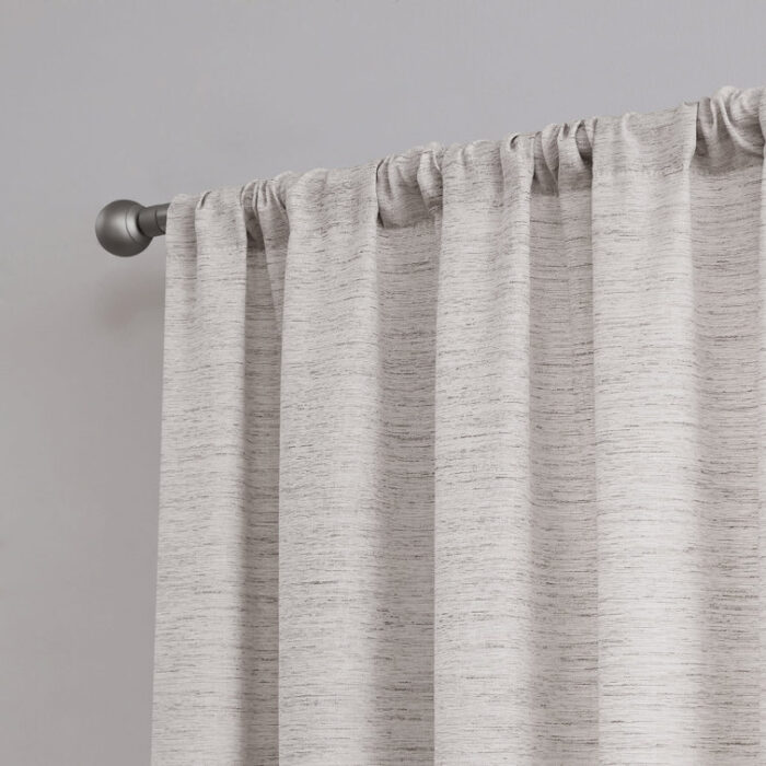 Nautica Light Filtering Rod Pocket Window Curtains Pair (Set of 2) - Chic Decora