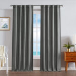 Nautica Robin Synthetic Solid Color Room Darkening Thermal Back Tab/Rod Pocket Single Curtain Panel (Set of 2) - Chic Decora