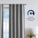 Nautica Robin Synthetic Solid Color Room Darkening Thermal Back Tab/Rod Pocket Single Curtain Panel (Set of 2) - Chic Decora