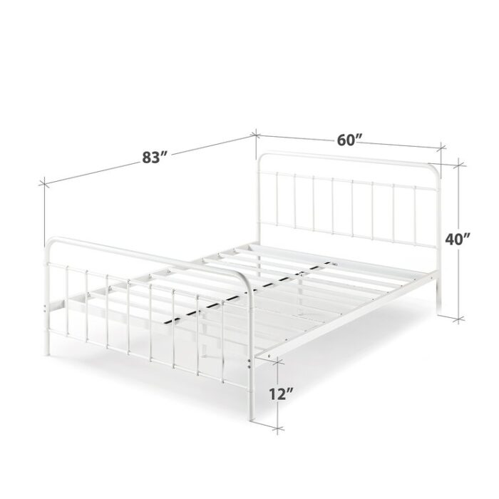 Neelam Metal Slat Bed - Chic Decora