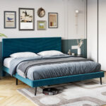 Neelish Upholstered Slat Bed - Chic Decora