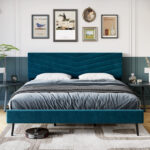 Neelish Upholstered Slat Bed - Chic Decora