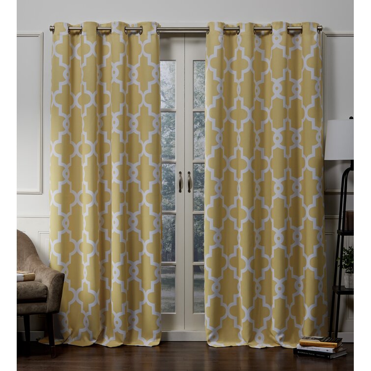 Leon Semi-Sheer Curtain Panel Pair (Set of 2) - Chic Decora