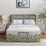 Neilius Upholstered Platform Bed with Washable Slipcover - Chic Decora