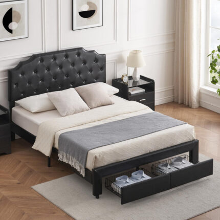 Porterfield Upholstered Bed - Chic Decora