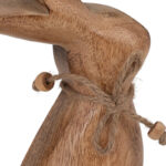 Neutral Mango Wood Brown Rabbit Figurine - Chic Decora