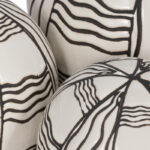 Neutral Modern Ceramic Decorative Orbs Set – 6″ x 6″ x 6″ - Chic Decora