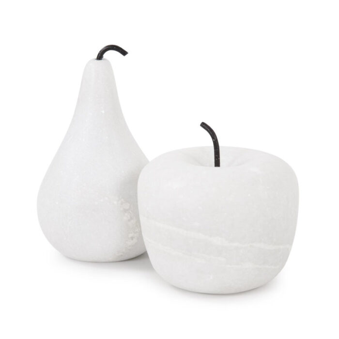 Newton Pear in White Marble - Chic Decora