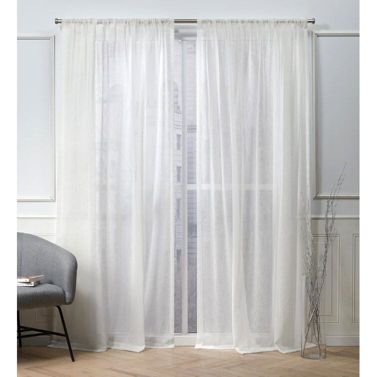 Alexuis Polyester Blackout Curtain Pair (Set of 2) - Chic Decora