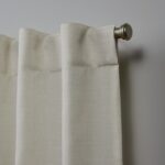 Nicole Miller Faux Linen Slub Textured Hidden Tab/Rod Pocket Top Light Filtering Curtain Panel Pair (Set of 2) - Chic Decora