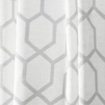 Nicole Miller Hexa Geometric Print Hidden Tab/Rod Pocket Top Light Filtering Curtain Panel Pair (Set of 2) - Chic Decora