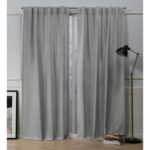 Nicole Miller Mellow Slub Textured Hidden Tab/Rod Pocket Top Light Filtering Curtain Panel Pair (Set of 2) - Chic Decora