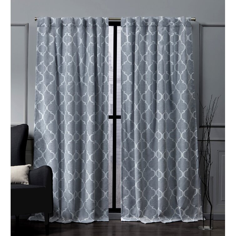 Mohr Polyester Semi Sheer Curtain Pair (Set of 2) - Chic Decora