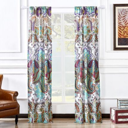 100% Blackout Curtains For Bedroom 52 Inches Wide Thermal Insulated Back Tab/Rod Pocket (Set of 2) - Chic Decora