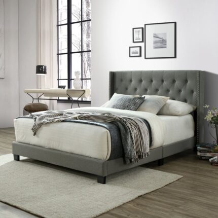 Northbridge Upholstered Wingback Bed - Chic Decora