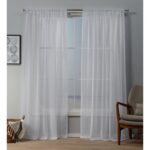 Noyes Polyester Sheer Curtain Pair (Set of 2) - Chic Decora