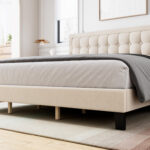 Nurdane Upholstered Platform Bed - Chic Decora