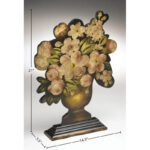 Oakengates Flower Basket Silhouette Sculpture - Chic Decora