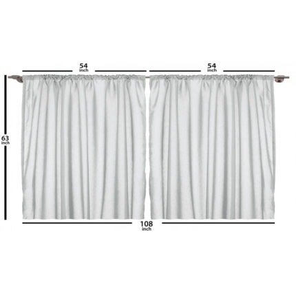 Ocean Semi-Sheer Rod Pocket Curtain Panels (Set of 2) - Chic Decora