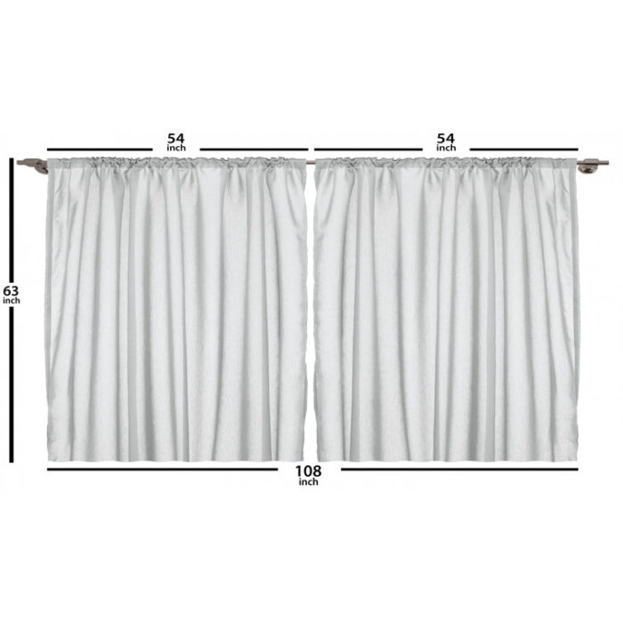 Ocean Semi-Sheer Rod Pocket Curtain Panels (Set of 2) - Chic Decora