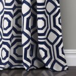 Octagon Blocks Polyester Room Darkening Curtain Pair (Set of 2) - Chic Decora